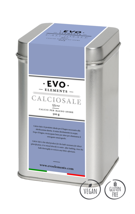 Product image Calcium chloride 500g Evo Elements, ideal for direct spherification.