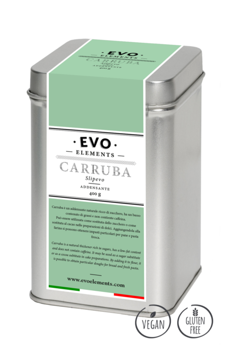 Product image Locust bean gum 400g Evo Elements, ideal as a natural thickener for pastries.