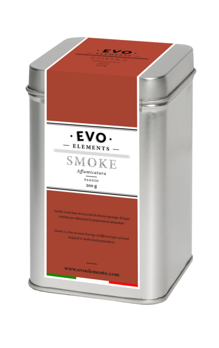 Product image Beech shavings 200g Evo Elements, ideal for smoking food.